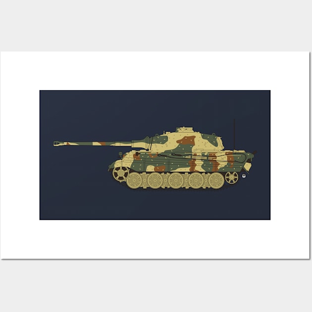 German Tiger II and nothing else Wall Art by FAawRay